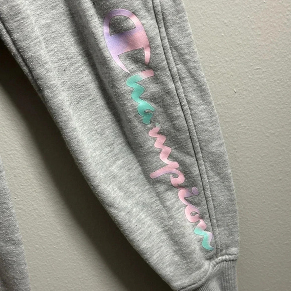Champion Girls Gray Joggers Athletic Sweat Pants Size M.‎ - Picture 4 of 10